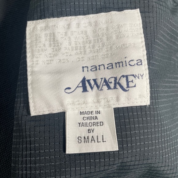 Awake x Nanamica small Blue Blazer Jacket with white stitching NWT - Picture 7 of 7